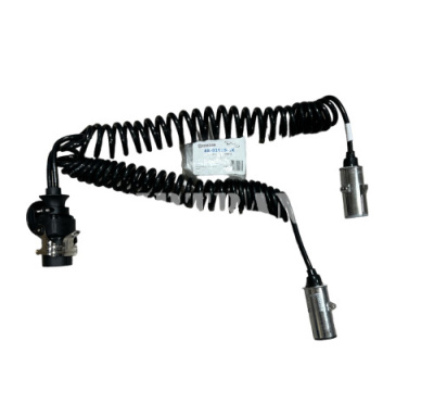 Кабель спиральный 2 провода, центр.15 пол., вых. 7/7 и 7/6 пол., Lmax=4500 STELLOX 88-01618-SX