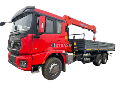 Бортовой Shacman 6х4 с КМУ Kanglim KS 2056