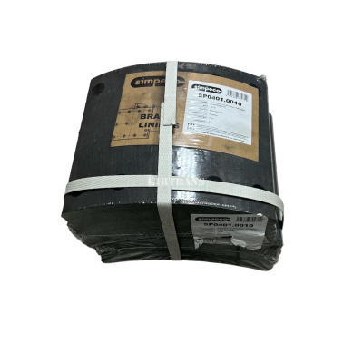 Накладки тормозные Тонар, BPW с заклепками WVA 19032 Simpeco SP0401.0010