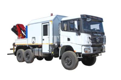 АРОК на шасси SHACMAN 6х6 с КМУ Sunhunk 108-2