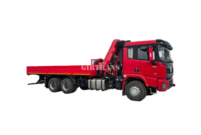 Бортовой  Shacman 6х4 с КМУ Sunhunk k 238-4 