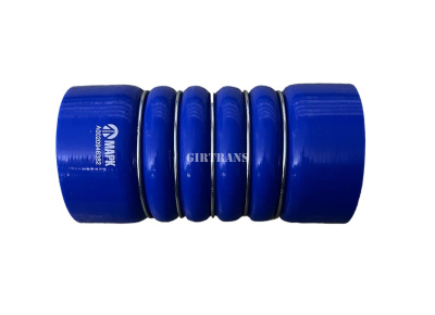 Патрубок интеркулера силикон, синий D=100мм,L=205 5 колец МАРК на 5490\MB 