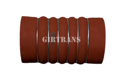 Патрубок интеркулера силикон, красный D=115мм,L=210 6 колец на 5490 S-EM 8833