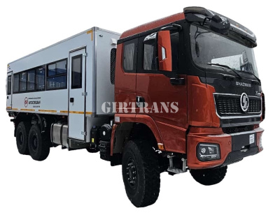 Вахтовый автобус 28 мест на базе шасси SHACMAH 6х6