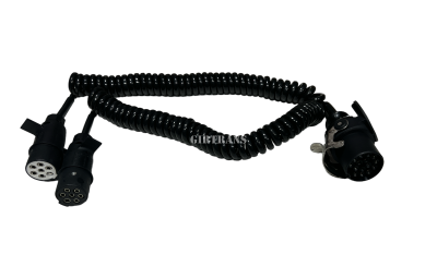 Кабель Тягач-Прицеп 24V/15-конт.+ 2х7-конт./L=4м с пластиковыми вилками HYBSZ PSAP4