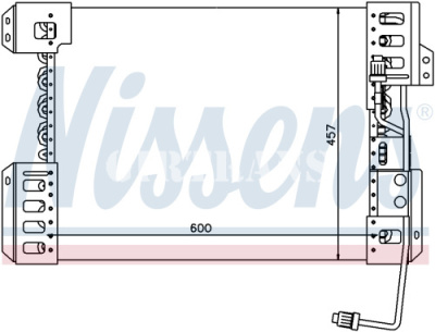 Радиатор кондиционера 5490/MB Nissens 94714