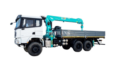 Бортовой автомобиль Shacman 6х6 с КМУ HKTC HLC-7016