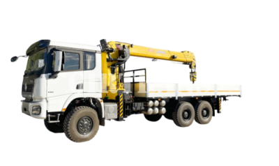 Бортовой автомобиль Shacman 6х6 с КМУ HYVA 12E4