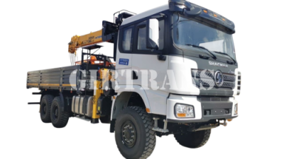 Бортовой автомобиль Shacman 6х6 с КМУ SOOSAN SCS 736