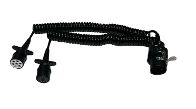 Кабель Тягач-Прицеп 24V/15-конт.+ 2х7-конт./L=4.5м с пластиковыми вилками герметичное исполнение HYBSZ PSAO4.5S  