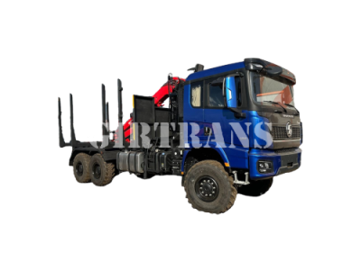 Сортиментовоз Shacman 6х6 односкат с ГМУ VM10-74L за кабиной 