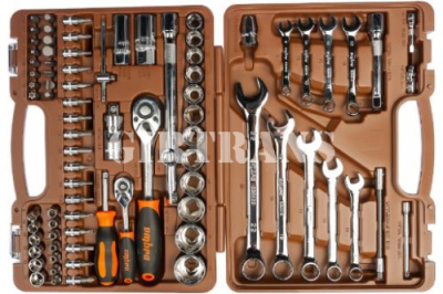 Набор инструмента 82 пр. 1/2" 1/4" 6 гр. OMBRA omt82s