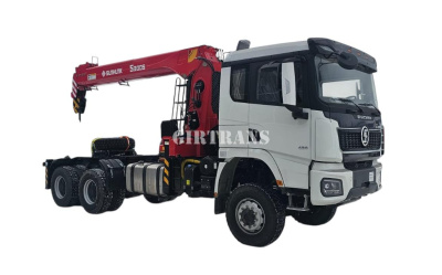 Седельный тягач Shacman 6х6 с КМУ SunHunk S-3005