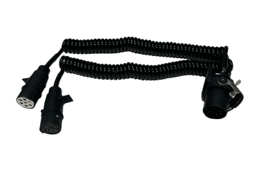 Кабель Тягач-Прицеп 24V/15-конт.+ 2х7-конт./L=4.5м с пластиковыми вилками HYBSZ PSAP4.5  