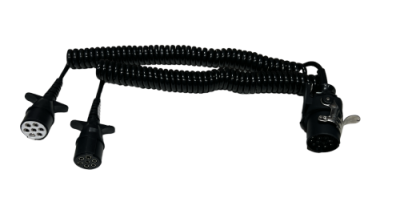 Кабель Тягач-Прицеп 24V/15-конт.+ 2х7-конт./L=4.5м с пластиковыми вилками герметичное исполнение HYBSZ PSAO4.5S  